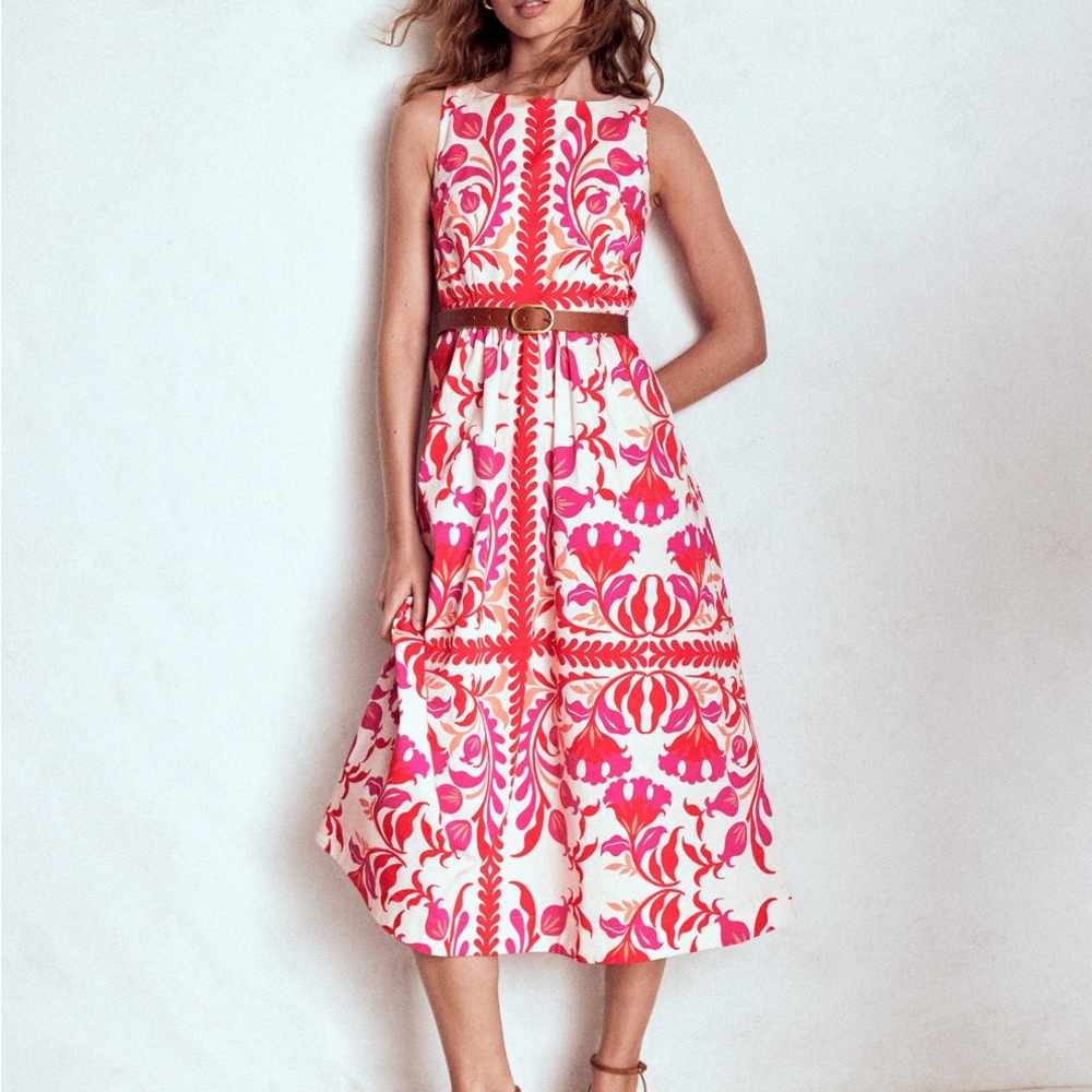 Boden Lauren Cotton Midi Dress